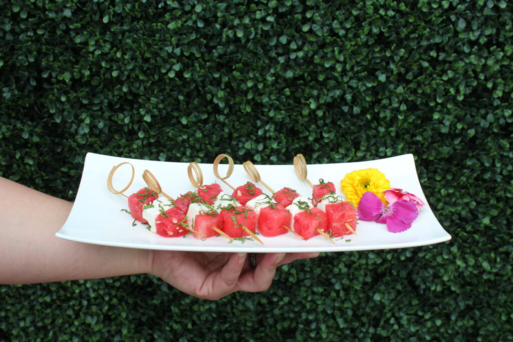 Watermelon Skewers for full catering or drop-off catering in San Diego, CA.